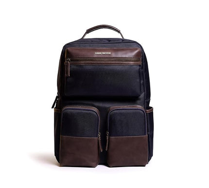 Gauge Machine Professional Leather Laptop Backpack