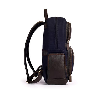 Gauge Machine Professional Genuine Leather and Canvas Backpack