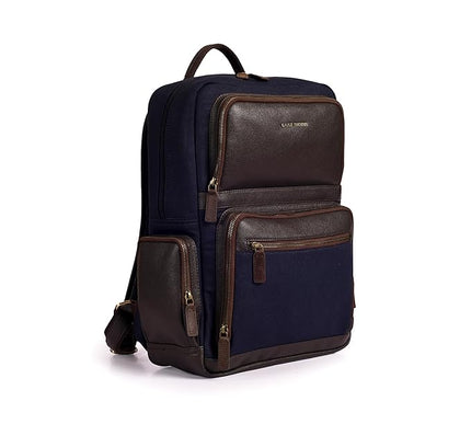 Gauge Machine Professional Genuine Leather and Canvas Backpack
