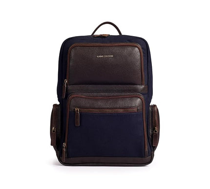 Gauge Machine Professional Genuine Leather and Canvas Backpack
