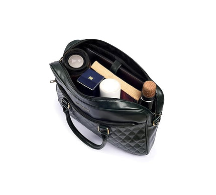 Gauge Machine 16" Quilted Laptop Bag with Detachable Strap