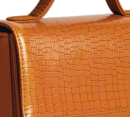 Gauge Machine Plush Tan Sling Hand Bag