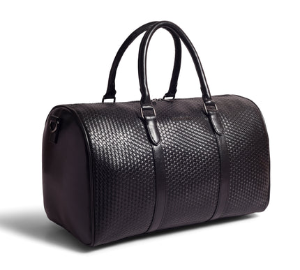 Gauge Machine Black Weave Duffle Bag