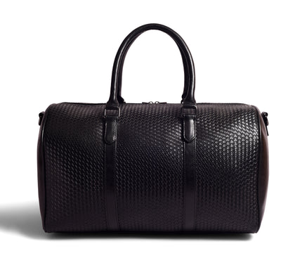 Gauge Machine Black Weave Duffle Bag