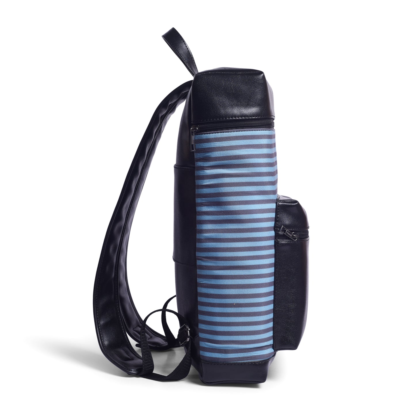 Gauge Machine Blue Striped Backpack with Laptop Compartment