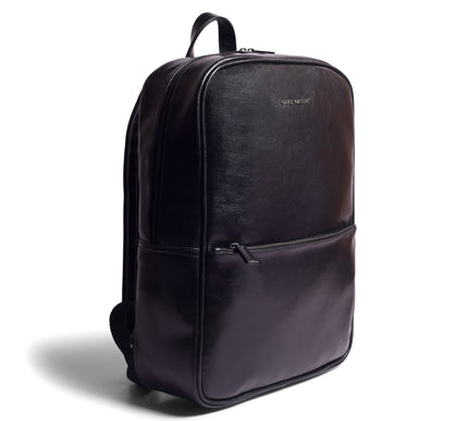 Gauge Machine Black Backpack with Front Pocket