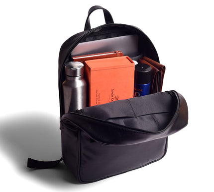 Gauge Machine Black Backpack with Front Pocket
