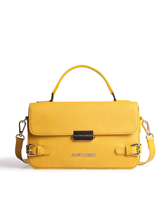 Yellow Vaulted Vogue Sling Bag