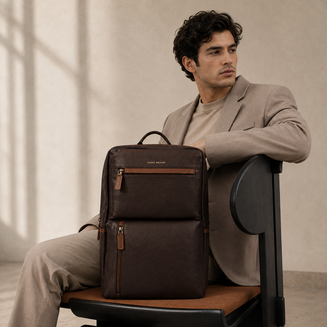 Gauge Machine Odyssey Elite Genuine Leather Backpack